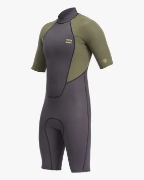 2/2mm Intruder - Traje de Surf de Primavera con Manga Corta y Cremallera en la Espalda para Hombre