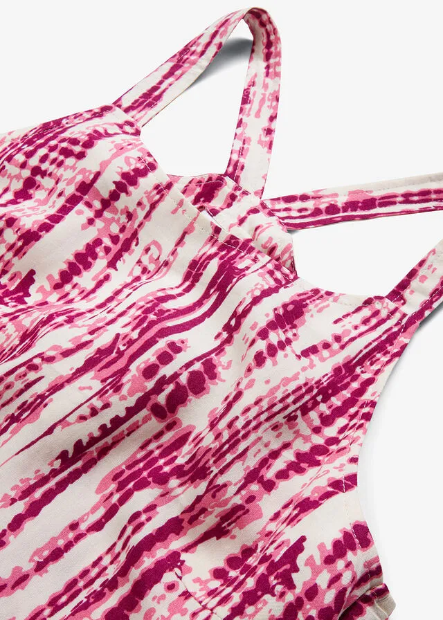 Blusa sin mangas Violeta estampado