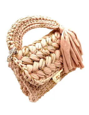 BOLSOS CROCHET FIESTA ROSAS PARA BODAS