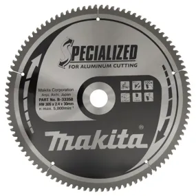 Makita - SPECIALIZED - Hoja de sierra circular,aluminio, 305x30x2.4mm, 100 dientes