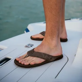 Men's Olukai Tuahine Dark Wood Sandals-