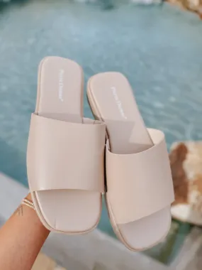 Run The Show Nude Sandals-